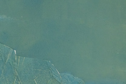 The Embrace (Abstract in Seafoam Green and Blue), Collage, circa 1990-2005