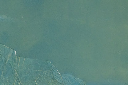 The Embrace (Abstract in Seafoam Green and Blue), Collage, circa 1990-2005