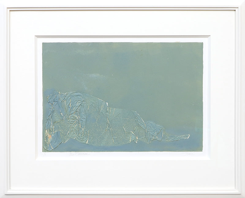 The Embrace (Abstract in Seafoam Green and Blue), Collage, circa 1990-2005