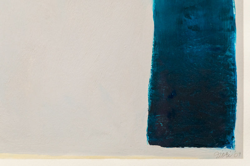 From Pillar to Post (Abstract with Blue and Cyan Polygons), Painting, 2007