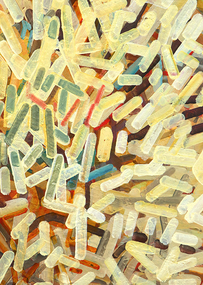 Untitled (Abstract in Red, Brown, Amber, and Olive), Painting