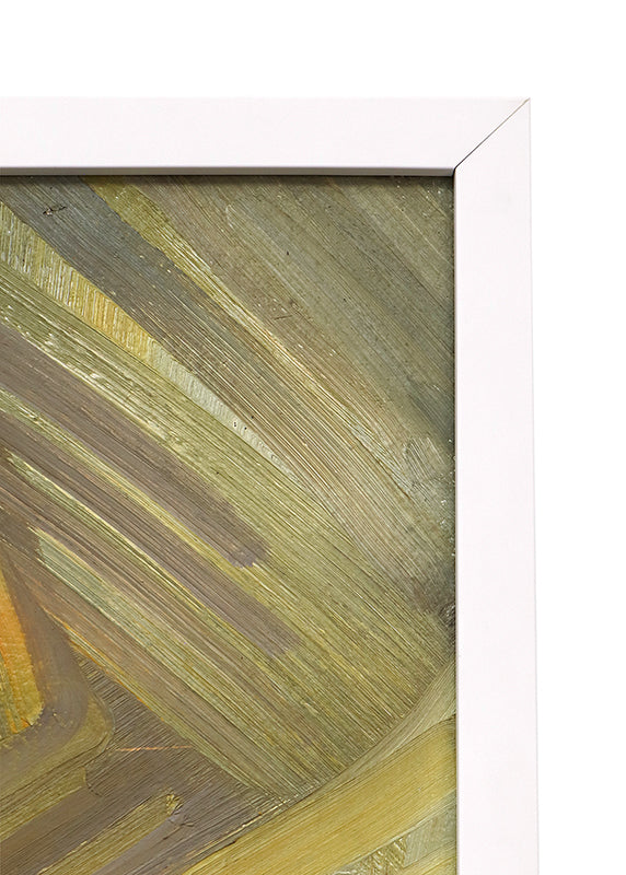 Untitled (Abstract in Red, Olive, Khaki, and White), Painting