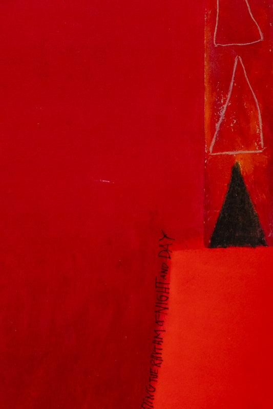 Untitled (Red Abstract of The Heavenly Mboom, Potential Fire), Print