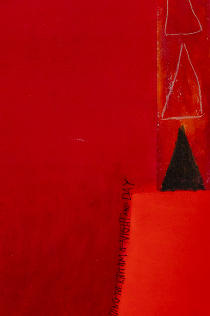 Untitled (Red Abstract of The Heavenly Mboom, Potential Fire), Print