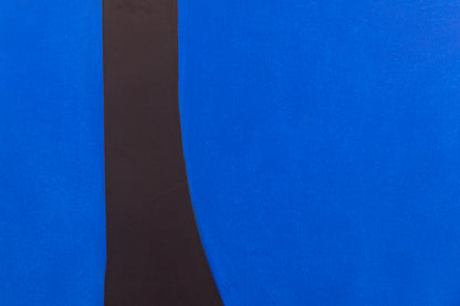 Untitled (Black with Blue Ovals Abstract), Print, circa 1990-2005