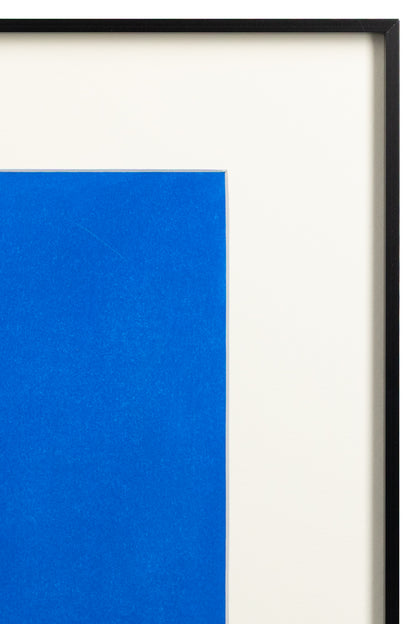 Untitled (Black with Blue Ovals Abstract), Print, circa 1990-2005