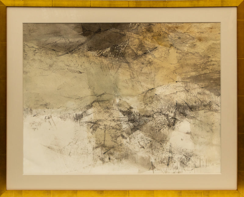 Abstract (Composition in Cream, Gray, and Brown), Painting