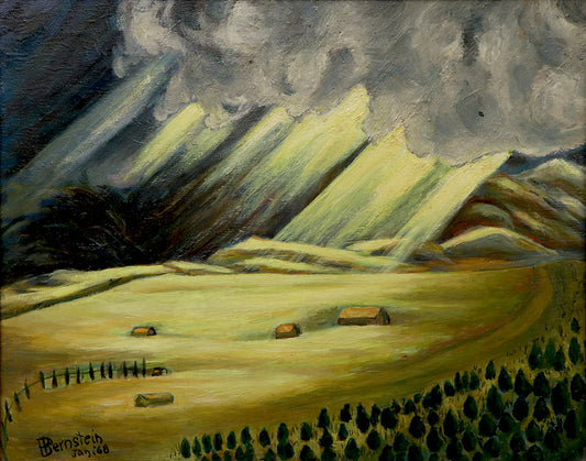 Bernstein, After Storm, San Cristobal Valley Ranch, Taos-Questa Road (Santa Fe, New Mexico), 1968, oil on canvas Painting