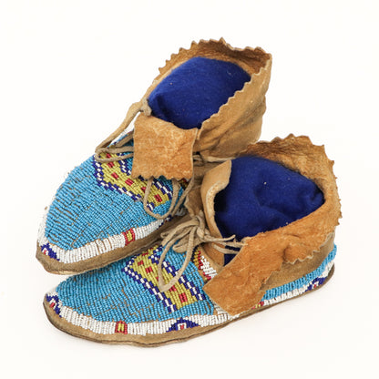 Moccasins, Southern Cheyenne, circa 1880, circa 1880