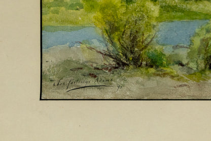 Untitled (Colorado Mountain Landscape with River), Painting, 1895