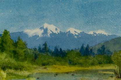 Untitled (Colorado Mountain Landscape with River), Painting, 1895