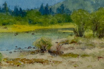Untitled (Colorado Mountain Landscape with River), Painting, 1895
