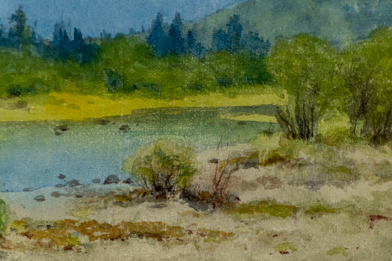 Untitled (Colorado Mountain Landscape with River), Painting, 1895