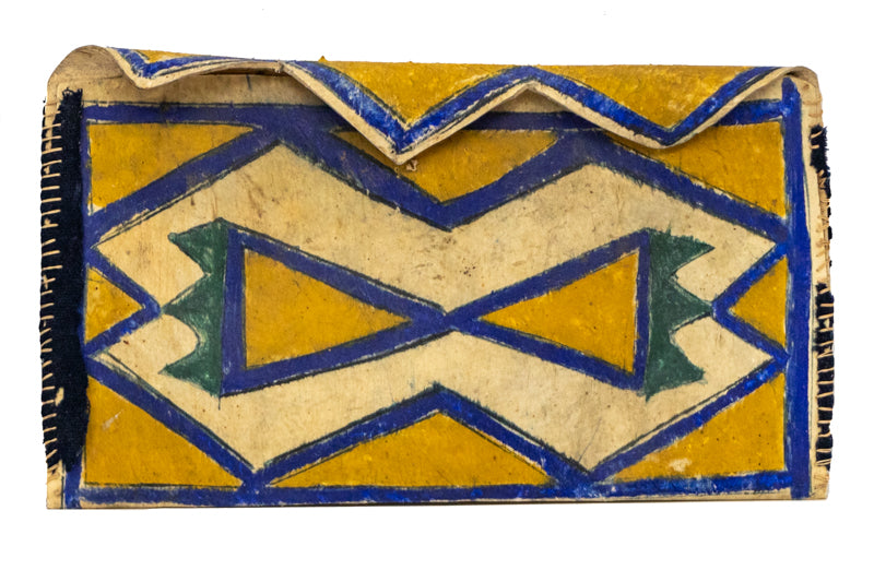 Arapaho artwork for sale. Parfleche Flat Case, Northern Arapaho artist, Wind River Reservation, Wyoming, circa 1890