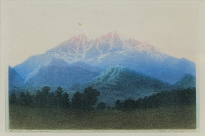 George Elbert Burr (1859-1939) artwork for sale. Longs Peak, Estes Park, Colorado, No. 2, Print, circa 1920, Denver, Colorado, Art Gallery)