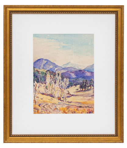 Grand Teton, Wyoming (Wyoming Mountain Landscape), Painting, circa 1930