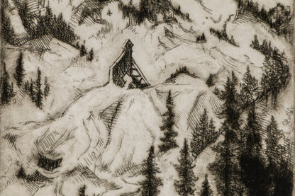 Red Mountain Relic (View of Red Mountain, Colorado), Print