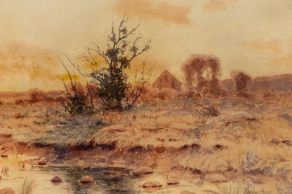Spring Blossoms (Sunrise over the Platte River), Painting, 1891
