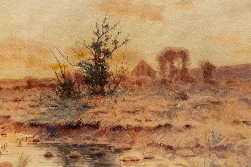 Spring Blossoms (Sunrise over the Platte River), Painting, 1891