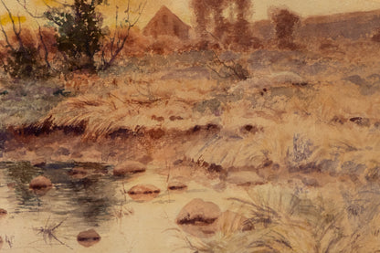 Spring Blossoms (Sunrise over the Platte River), Painting, 1891