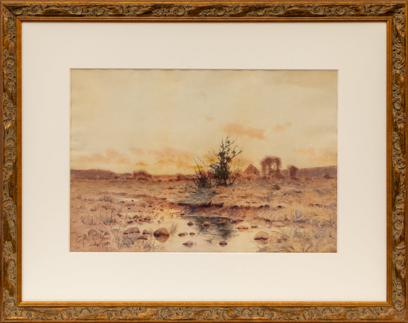 Spring Blossoms (Sunrise over the Platte River), Painting, 1891