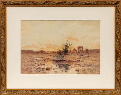 Spring Blossoms (Sunrise over the Platte River), Painting, 1891