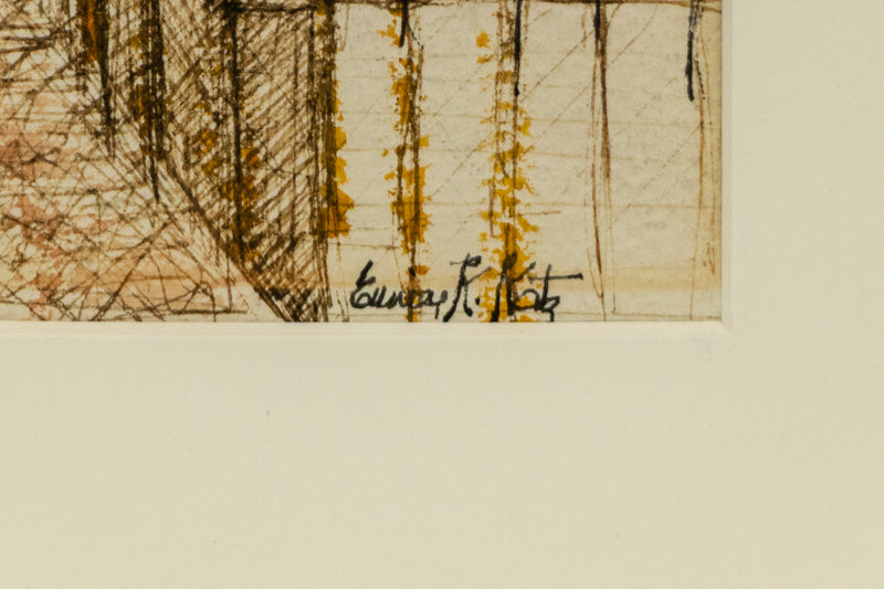 Denver Skyline (Colorado), Painting, 1951
