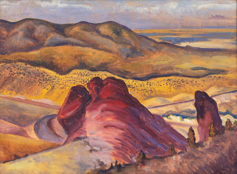Untitled (Rocky Landscape), Painting