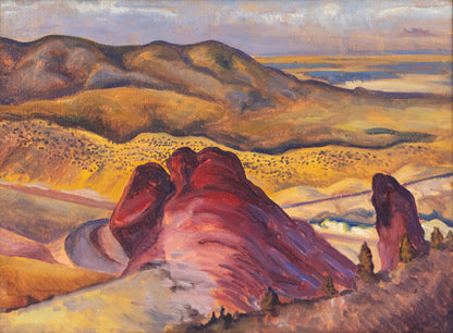 Untitled (Rocky Landscape), Painting