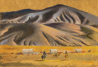 Beulah House Beardsley (1913-2001) artwork for sale. Wagons West, Drawing