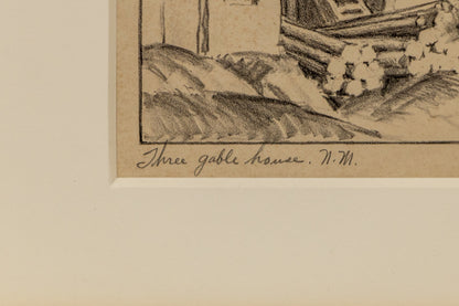 Three Gable House, NH, Print, 1934