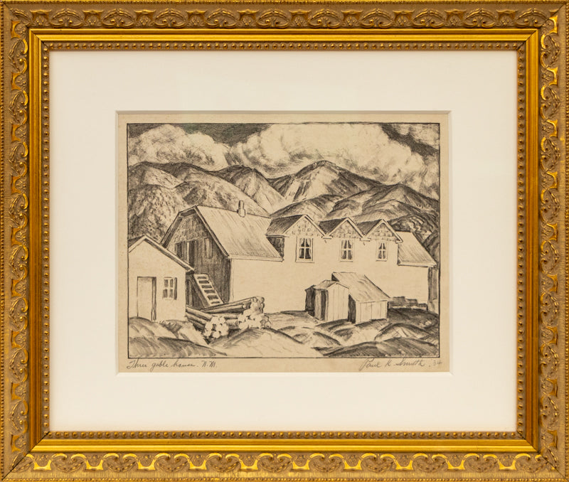 Three Gable House, NH, Print, 1934