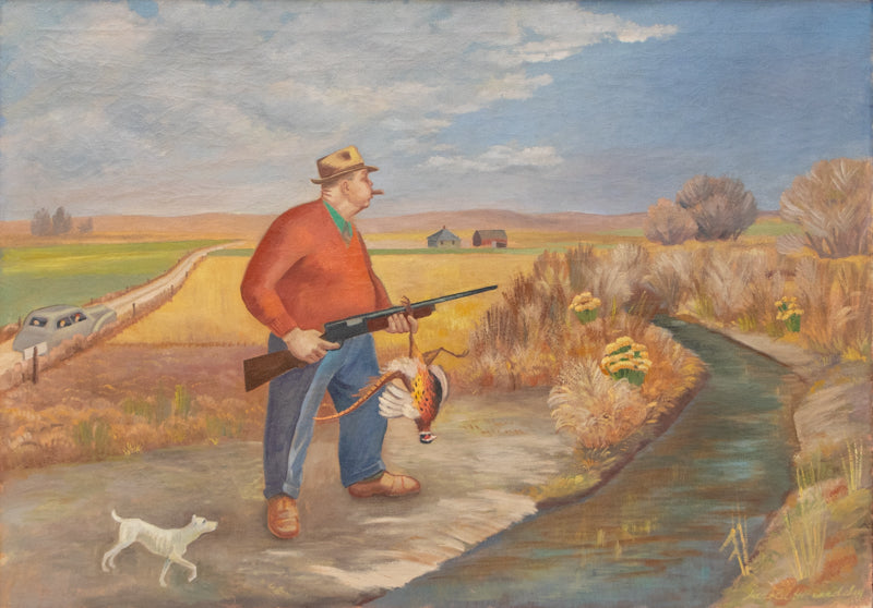 Harold Beardsley (1900-1974) artwork for sale. The Pheasant Hunter, Painting