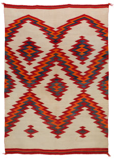 Diné (Navajo) artwork for sale. Navajo Transitional Period Rug with Serrated Diamond Pattern, circa 1890, Denver, Colorado, Art Gallery)