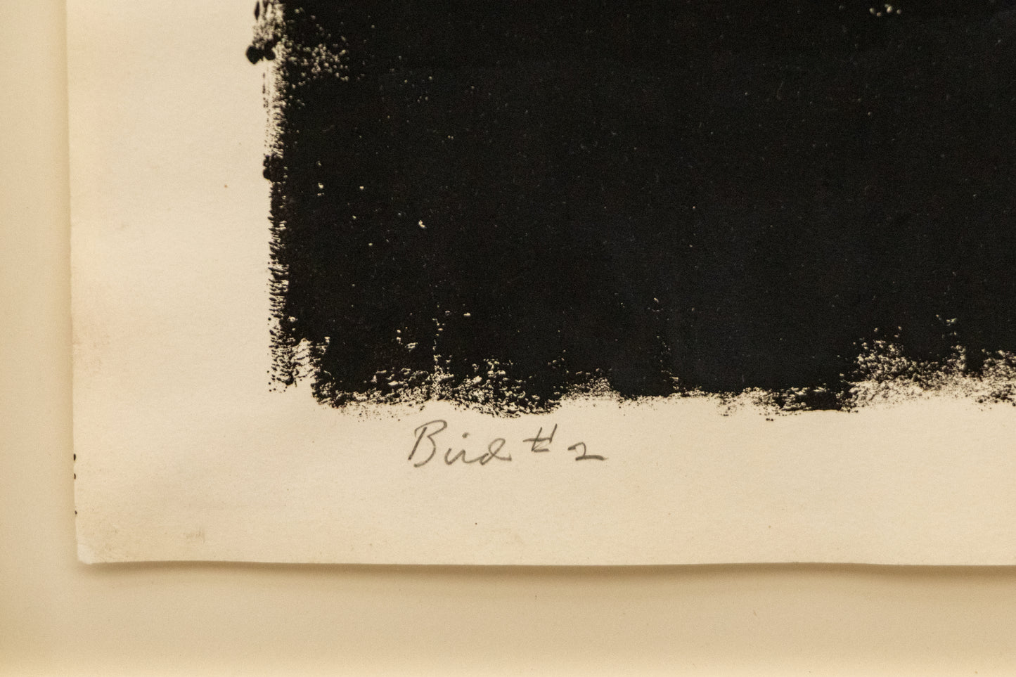 Bird #2 (White Dove on Black Field), Print, circa 1949