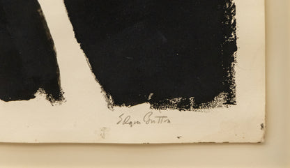 Bird #2 (White Dove on Black Field), Print, circa 1949