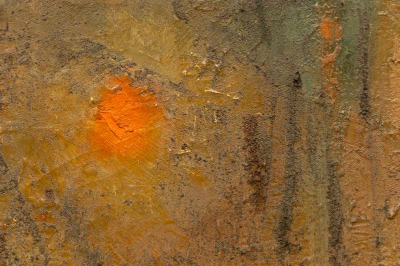 Collina-Città (Abstract of a Hill Town, Italy), Painting, 1958