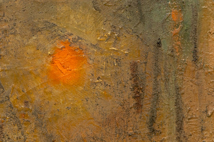 Collina-Città (Abstract of a Hill Town, Italy), Painting, 1958