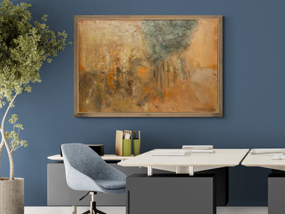 Collina-Città (Abstract of a Hill Town, Italy), Painting, 1958