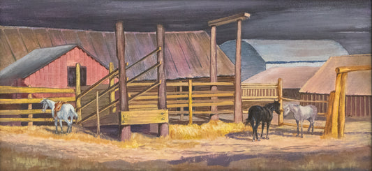 Beulah House Beardsley (1913-2001) artwork for sale. Logan Ranch (Larimer County, CO), Painting, circa 1970