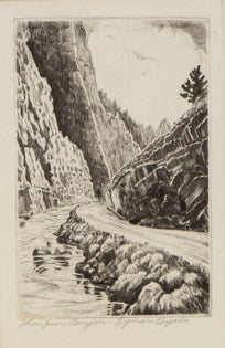 Lyman Byxbe (1886-1980) artwork for sale. Thompson Canyon (Big Thompson, Near Estes Park, Colorado), Print, circa 1939