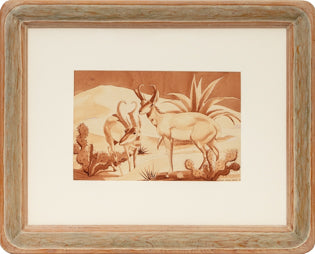 Untitled (Antelopes), Painting, 1936