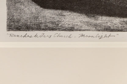 Ranchos de Taos Church - Moonlight, Print, 1950