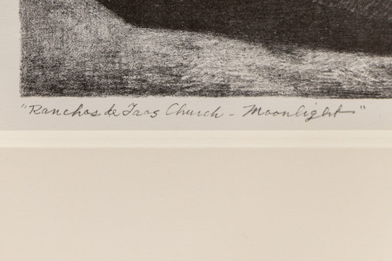 Ranchos de Taos Church - Moonlight, Print, 1950