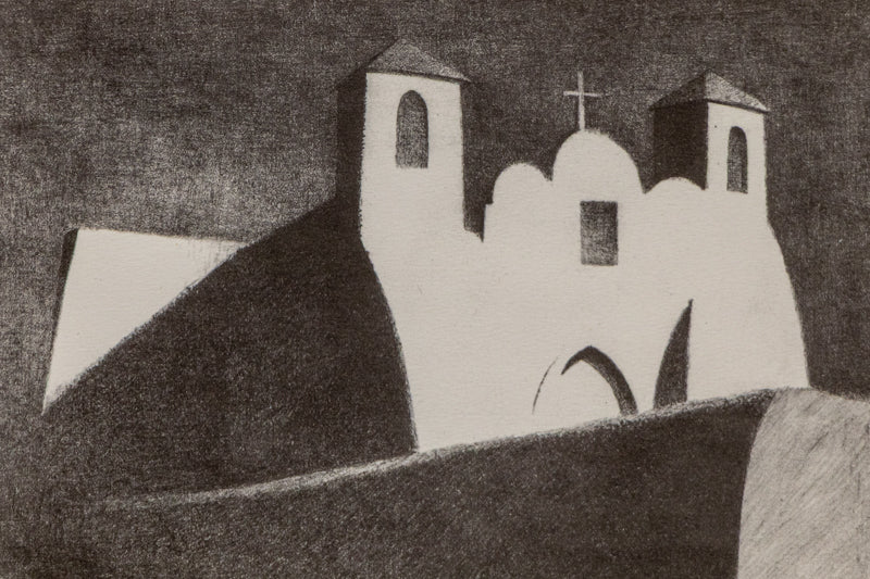 Ranchos de Taos Church - Moonlight, Print, 1950