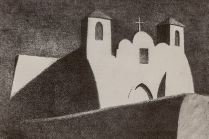 Ranchos de Taos Church - Moonlight, Print, 1950
