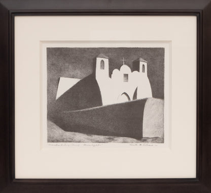 Ranchos de Taos Church - Moonlight, Print, 1950
