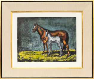 Untitled (Mare and Her Foal), Painting