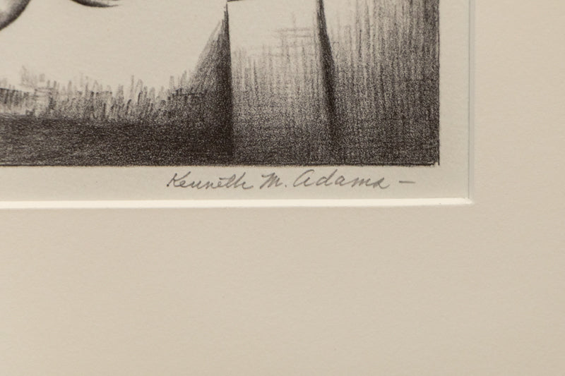 The Spring (Abstracted Figures Retrieve Water From A Spring), Print