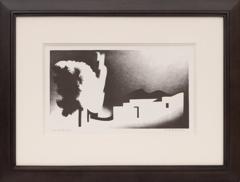 House in the Sun (New Mexico Adobe House), Print, 1950